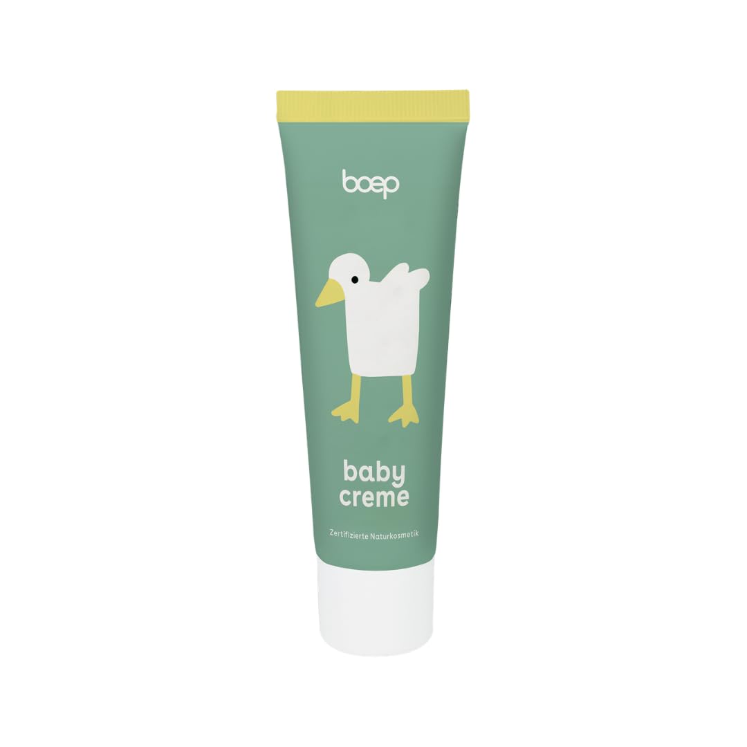 boep Babycreme | Vegane Naturkosmetik Gesichtscreme für Babys & Kinder | Empfohlen von Hebammen | Mit Bio Calendula, Bio Sheabutter & Mandelöl | Entwickelt von einer Ärztin & Mama (50 ml)