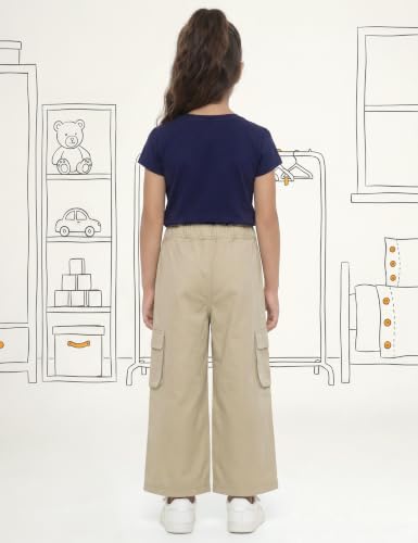 Image of Amazon Brand - Symbol Girl's Lightweight Denim Loose Pants