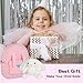everfront Kids Backpack Bunny Pink with Leash,Toddler Backpack Stuffed Animals Toddler Toys,2 3 4 5 6 Year Old Girl Birthday Gift (Bunny Pink)