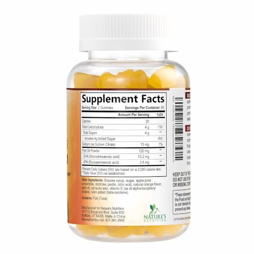 Nature's Nutrition Triple Strength Omega 3 Gummies