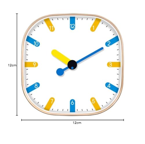 STAR WORK Quartz 12 Inches Premium Wall Clock for Home Stylish Latest Modern Design | Non Ticking Silent Wall Clock - Zero Sound & Disturbance Analog Clock (snap Square Clock)