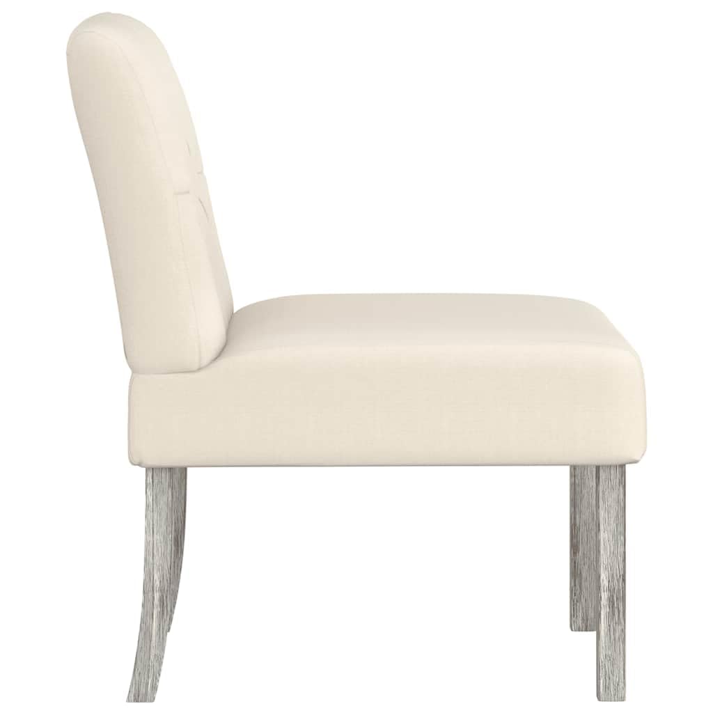 vidaXL Silla Tapizada con Botones, Butaca de Respaldo Alto, Sillón Sofá Auxiliar de Descanso, Silla Decorativa para Salón Dormitorio, Lino