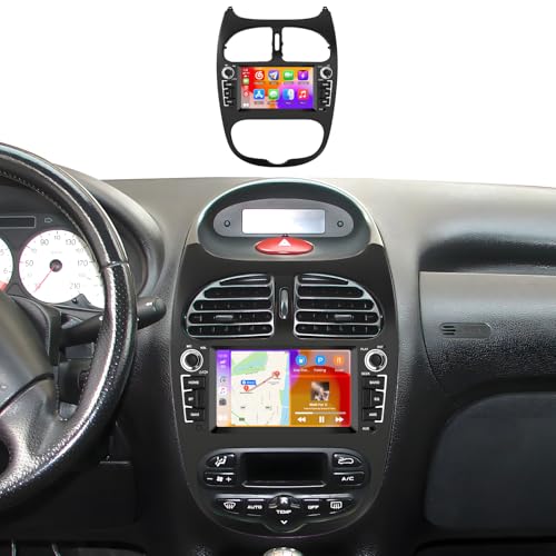 Autoradio Android Peugeot 206 206CC 206SW Citroen C2 écran tactile avec GPS et Android Auto sans fil