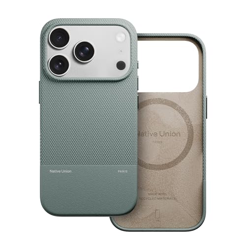 Coque iPhone 17 Pro MagSafe Native Union Vert pour le quotidien