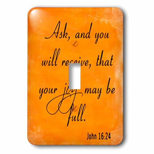 Verset biblique Jean 16-24 interrupteur cadeau chrétien original - 2