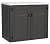 KINYING Larger Outdoor Storage Shed Weather Resistance, Resin Sheds & Outdoor Storage for Garden, Patios, Backyards, 48 Cu.Ft Tool Shed for Garbage Cans, Lawn Mower, Garden Tools,Black