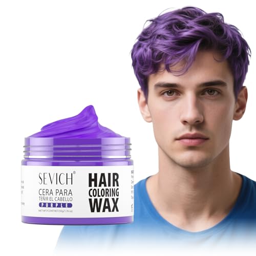 Cera color temporal para cabello morado SEVICH 50g