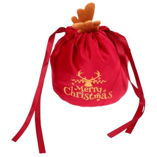 STOBOK Christmas Bag Xmas Drawstring Bags Storage Bag Candy Storage Holder Christmas Candy Holder Xmas Candy Bags Festival Bags Christmas Bag Beam Port Candy Stand Fabric