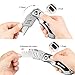 Utility Knife, BIBURY Portable Folding Box Cutter with Extra 5pcs SK5 Stainless Steel Blades, Retractable Paper Carpet Cutter with Belt Clip,Safety-Lock Design