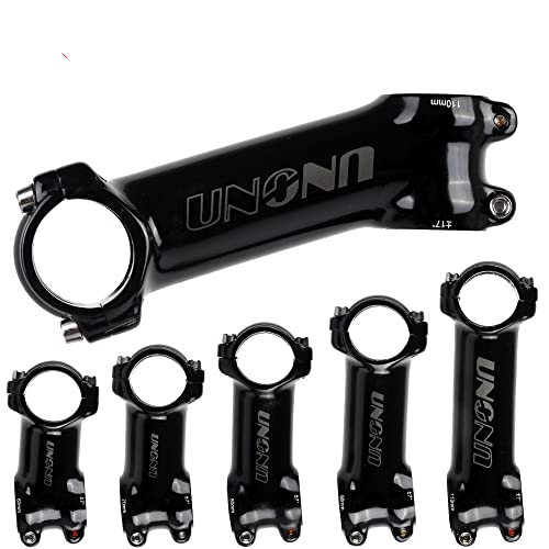 自転車ステム 7 17 35 度 31.8mm 光沢のある超軽量ステム 60/70/80/90/100/110/120/130mm (110mm, 7度)