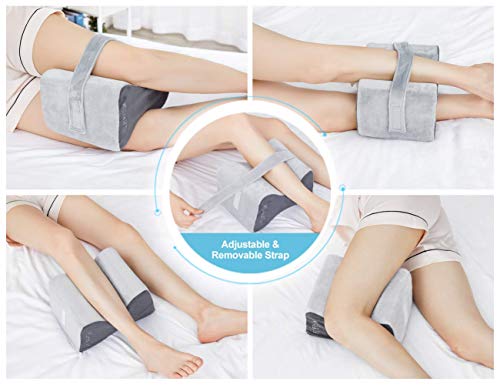 Foverhom Memory Foam Knee Pillow,Orthopedic Leg Pillow For Sciatica Relief,Back Pain, Pregnancy, Leg Pain, Hip Pain And Sciatica Relief #TOP7