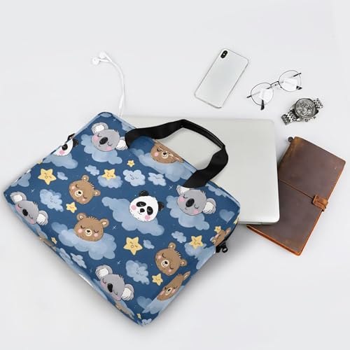 Funda maletín portátil con patrón de perezoso y panda miniatura 7