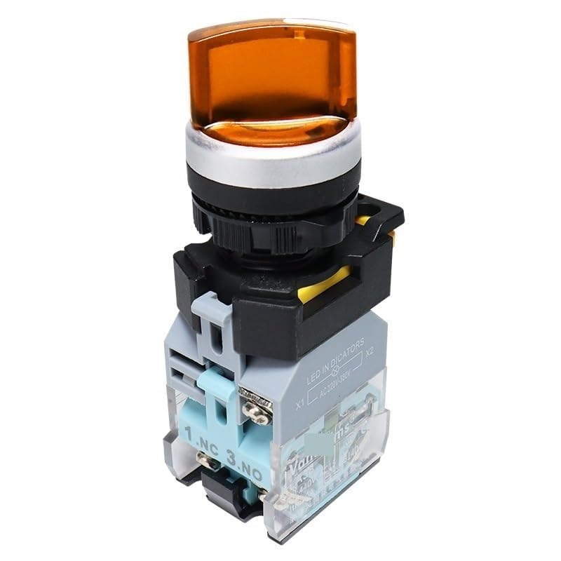 Interrupteur rotatif 22mm résistant pour tableau électrique 12V