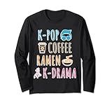 Photo Gallery k-pop coffee ramen k-drama maglia a manica Photo Gallery k-pop coffee ramen k-drama maglia a manica