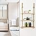 JayDee Decorative Hanging 3 Tier Natural Wood Floating Wall Shelves with Jute Rope-Home Decor Organizer for Any Room!
