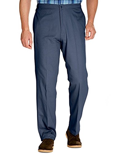  Pantalón informal para hombre (cintura elástica, talla XS, tamaño de la cintura: 81,2-152,4 cm) negro Fuerza Aerea 48 W/27 L