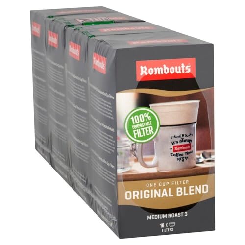 Rombouts 1 Cup Filters - 4 x 10