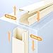 Delamu 157in Cord Hider, Cord Cover Wall Cable Management, Paintable Wire Cover for Cords, Cable Hider Raceway Kit, Cable Cover Concealer, Wire Hiders for TV on Wall, 10 X L15.7 W1.18 H0.6in, Beige