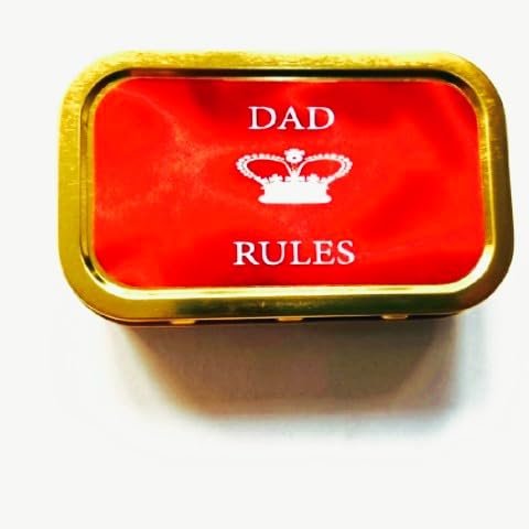 funny tobacco tins Tobacco TINS 1 OZ Rubber Seal Novelty DAD RULES Tobacco TIN BACCY TINS  STORAGE TIN FUNNY : Amazon.ie: Home & Kitchen