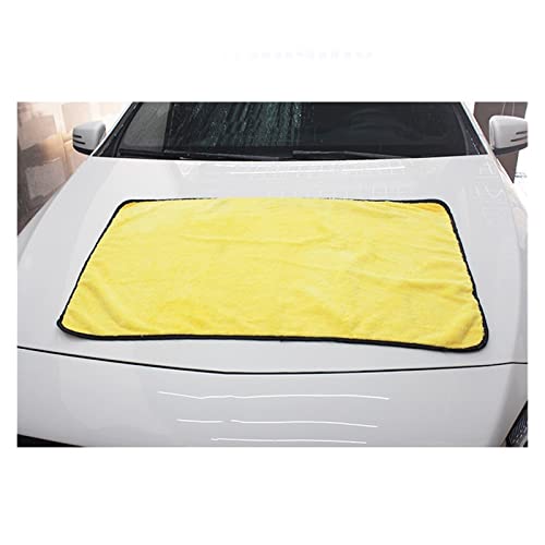 CXVFY 2020 - Toallas de microfibra de felpa para el cuidado del automóvil, toalla de secado de microfibra fuerte, gruesa, de fibra de poliéster, paño de limpieza para coche (92 x 56 cm)