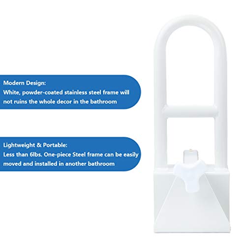 Butizone Bathtub Safety Rail, Medical Adjustable Tub Grab Bar Handle Clamp Safety Handrail Support For Seniors And Elderly thumb #3