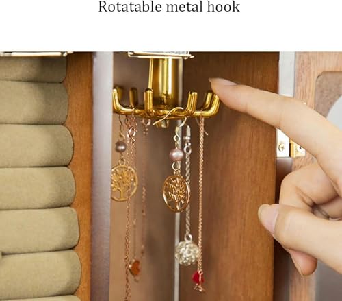 Boîte à bijoux de rangement de bijoux DZBERHX le cadeau idéal en bois