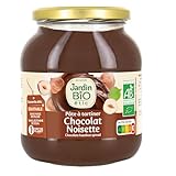 Jardin BIO étic - Pâte à tartiner chocolat noisette bio - Sucré - Certifié AB - Pot de 750...