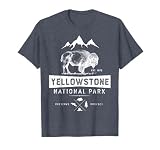 Yellowstone National Park T Shirt US Bison Buffalo Vintage T-Shirt