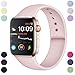 Produktbild Hamile Armband Kompatibel für Apple Watch 42mm 44mm, Weiche Silikon Wasserdicht Ersatz Uhrenarmbänder für Apple Watch Series 5, Series 4, Series 3, Series 2, Series 1, S/M Rosa