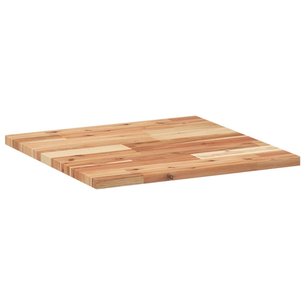 Dessus de Table Carré en Acacia Massif 50x50x2 cm