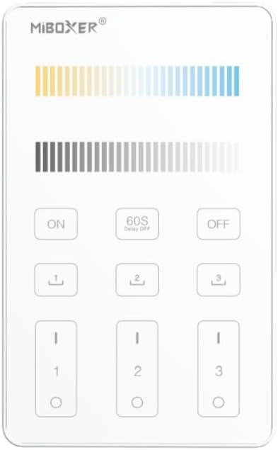 Miboxer U2 3-Zone Panel Remote Color Temperature, 2.4G Panel Remote