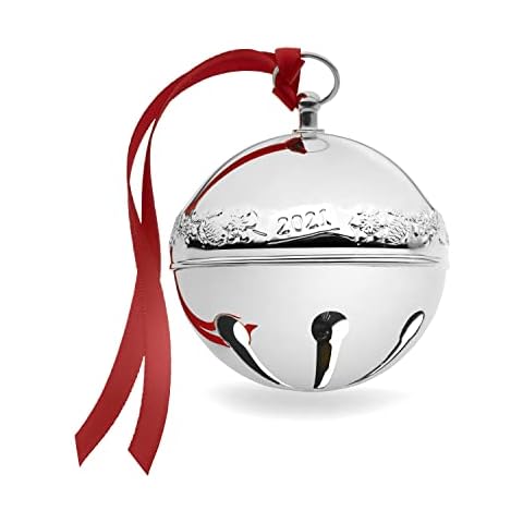 Wallace 51st Edition 2021 Silver Plated Sleigh Bell Ornament, Silver for Christmas Cover