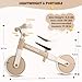 Takeeyce Toddler Balance Bike Toys for 2 Year Old Boys Girls, Baby Balance Bike with Adjustable Seat & Handlebar, No-Pedal Training Bike, Pre-School First Riding on Toys, Best Birthday Gifts for Kids