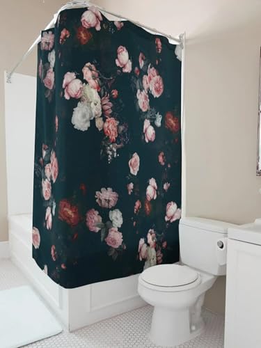 Rideau de douche papillon extra long fini les éclaboussures de baignoire - 5
