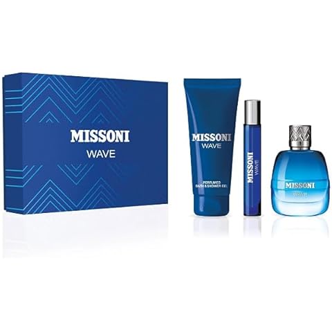 Missoni Wave Pour Homme Eau De Toilette 100ml, Eau De Toillete 10ml, And Shower Gel 150ml Cover