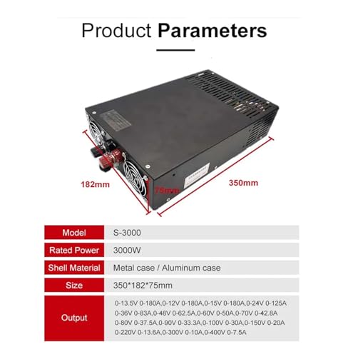 Alimentation à découpage 3000W pour banc de test de 0 à 48V