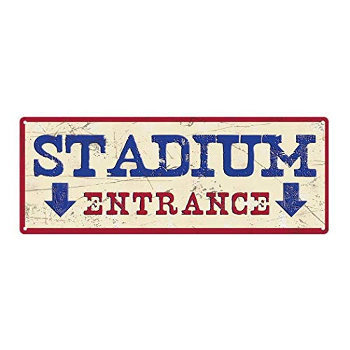 Ylens Stadium Entrance Metal Sign 6x16 Sports & Home Decor