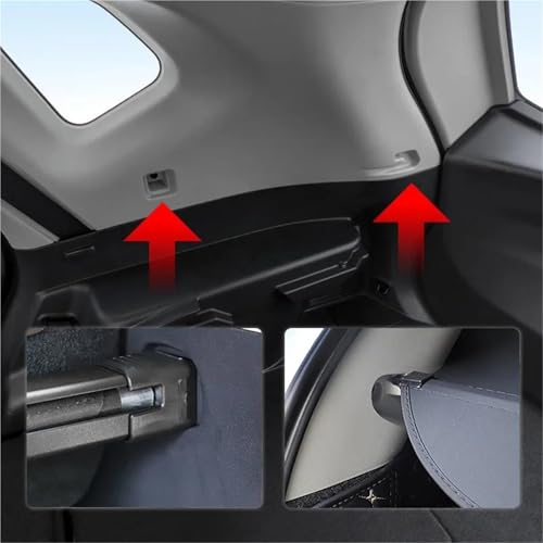 Cubierta retráctil maletero Nissan X-Trail Rogue T32 protección privacidad de equipaje 5