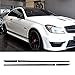 Autocollant de décalque de Vinyle de Rayures de Course de Jupe latérale de Style, pour Mercedes Benz W204 S204 coupé C63 AMG C180 C200 C230 C280 C300 C320