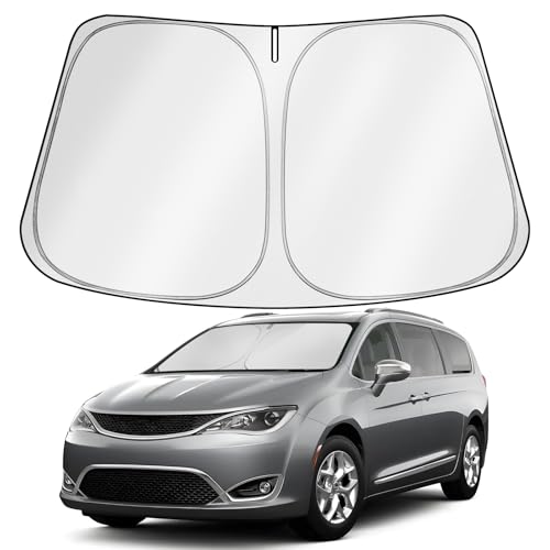 FARVHES Custom Fit Windshield Sun Shade for 2017-2025 Chrysler Pacifica - Foldable, Easy to Install...