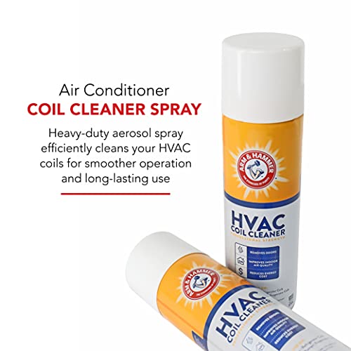 Arm & Hammer Biodegradable HVAC and Air Conditioner Coil Cleaner Foam Aerosol Spray, No Rinse, 19 fl. oz, AHCC - Additional View