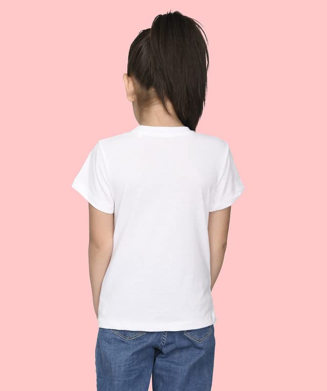 Image of Nusyl Girls Half Sleeves Wow Printed T-Shirt - NUGCTSH0070