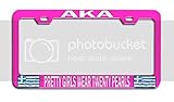 Makoroni - AKA Pretty Girls WEAR Twenty Pearls Pn Car SUV Truck Metal License Plate Frame Tag...