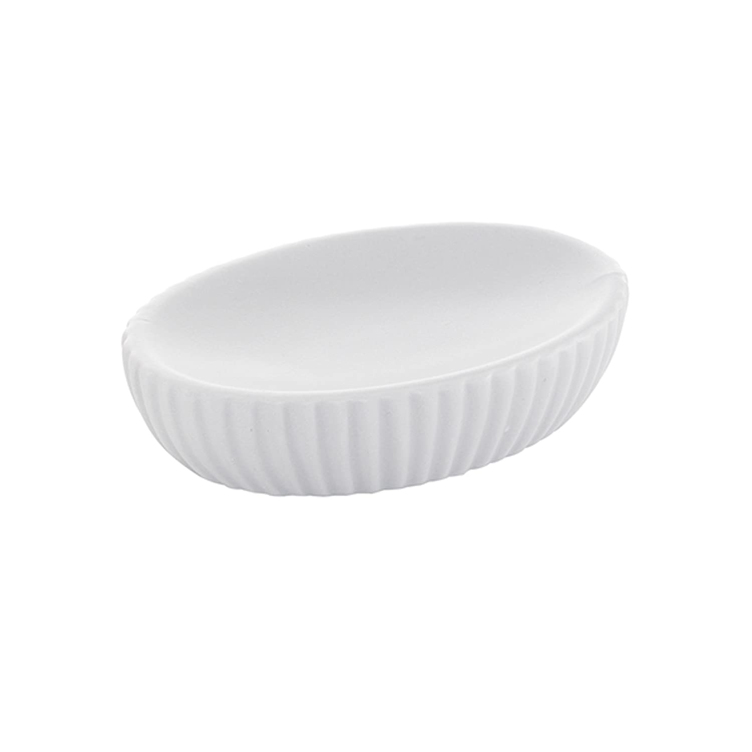 Gedy G-Marika, White Soap Holder, Components Made of Ceramic, Measures 3X12X8.3 cm and Weight 0.3 kg, R&D Design, 2 Year Warranty, Unique