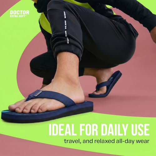 Image of DOCTOR EXTRA SOFT Slipper Care Orthopaedic and Diabetic Super Fitting Comfort Doctor Slipper, DR. Slipper, Flip-Flop, Slides and House Slipper for Men's Men's-FeelGood-D-31