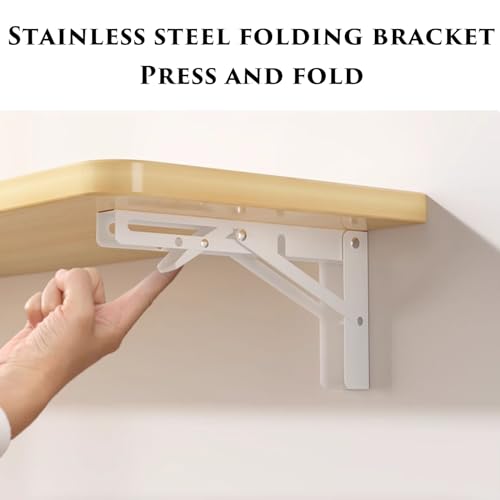 Table murale pliable pour cuisine et extérieur - Meuble gain de place 60x40cm - 3