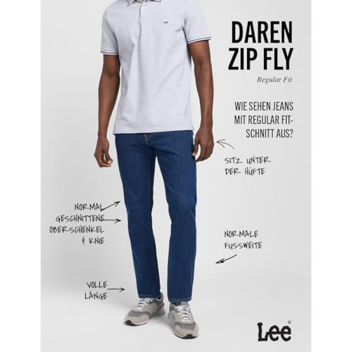 Lee - Jeans Herren - Regular Straight Fit - Daren Zip Fly – Ansicht 3