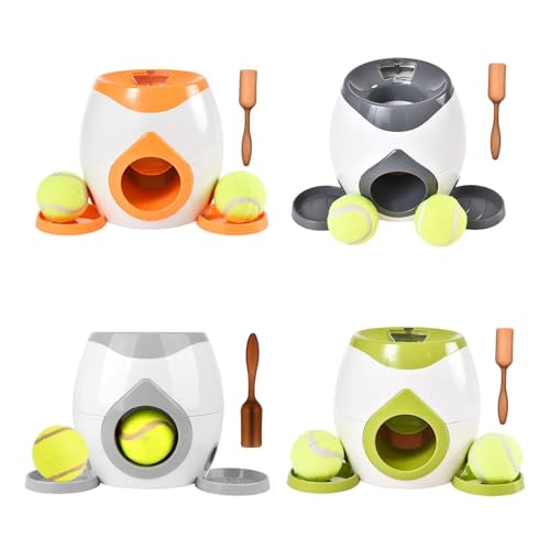 Image of Training Reward with Balls Interactive Ball Tennis Dog Ball Launcher Light Grey|Pet Supplies|Dog Supplies|Toys