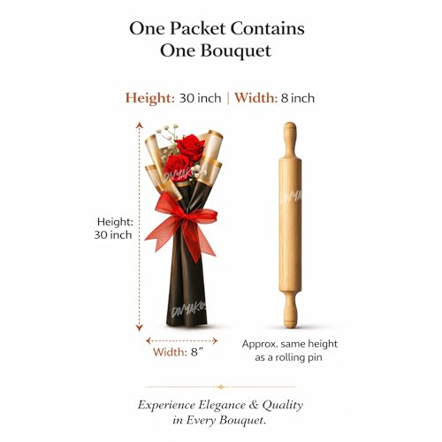 Image of Divyakosh Artificial Flowers for Home Decoration, Flora for Decor | 1 Pcs Artificial Flower Bouquet for Him Her Girlfriend Boyfriend Wife Husband | Romantic Decor for Anniversary, Wedding, Birthday |