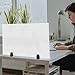 2PCS Desk Dividers Office Partitions,Privacy Desk Panel Protective Sneeze Guard,Portable Clear Acrylic Shield No Opening for Offices Schools Call Centers,24”L X 18”W